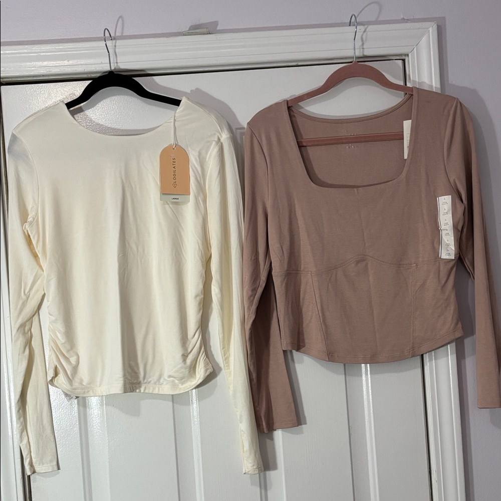 Logilates & a new day brand top(2) Sizes Large New w tags